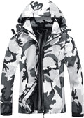 Women'S Waterproof Rain Jacket Lightweight Hooded Raincoat for Hiking Travel Outdoor